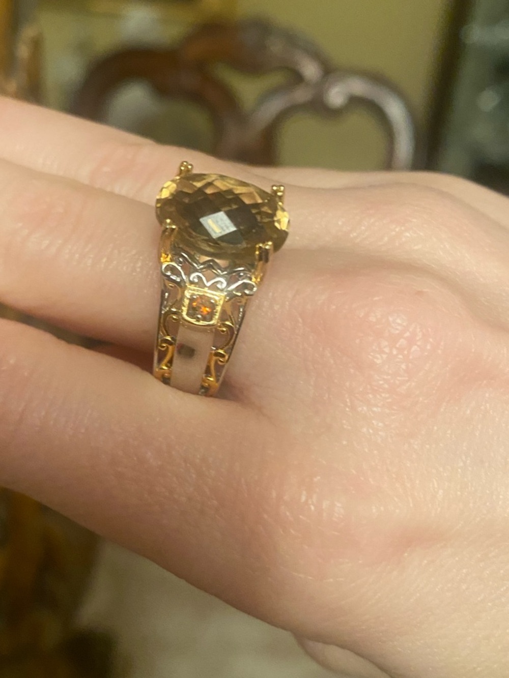 ✨💛Elegant Sterling Gemstone Ring!💛✨ - Picture 2 of 9